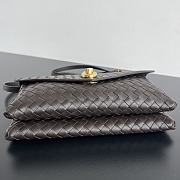 Bottega Veneta Knot Lock Brown Bag 25x16x5.5cm - 4