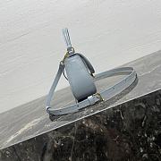 Celine Teen Lola Shiny Calfskin Blue 20x11.5x5cm - 5