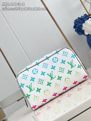Louis Vuitton LV Locker Dopp Kit Monogram Iridescent 23x13x12cm