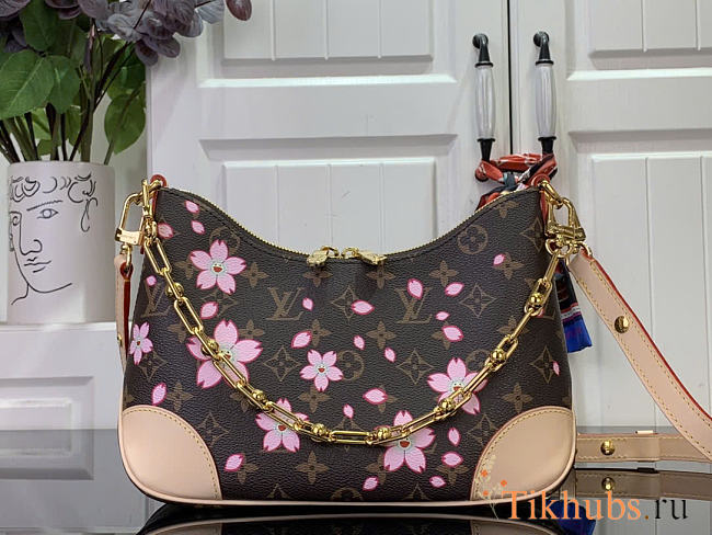 Louis Vuitton LV x TM Boulogne Bag Sakura Brown 27x16x10cm - 1