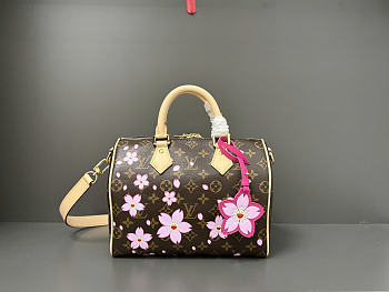 Louis Vuitton LV x TM Speedy 25 Sakura Brown 25x19x15cm