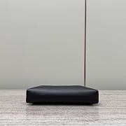Chanel Nano 31 Bag Black Suede Leather 20.5x17.5cm - 6