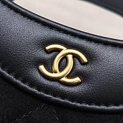 Chanel Nano 31 Bag Black Suede Leather 20.5x17.5cm - 4
