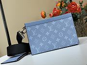 Louis Vuitton LV Gaston Wearable Wallet Blue 22x14.5x4.5cm - 1