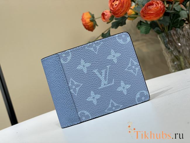 Louis Vuitton LV Multiple Wallet Blue 11.5x9x1.5cm - 1