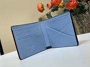 Louis Vuitton LV Multiple Wallet Blue 11.5x9x1.5cm - 3