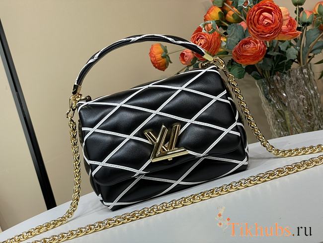 Louis Vuitton LV GO-14 PM Bag Black White 20x14x9cm - 1