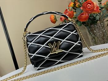 Louis Vuitton LV GO-14 PM Bag Black White 20x14x9cm