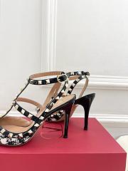 Valentino Rockstud Pumps Fabric Heel 10cm - 4