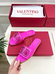 Valentino Fuchsia Pink Slides - 4