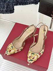 Valentino Vlogo Cherryfic 80mm Back Strap Pumps - 4