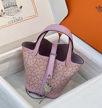 Hermes Picotin Lock 14 Mini Handbag Pink 14cm