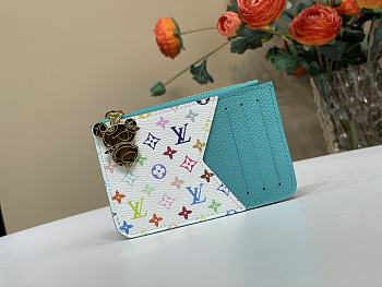 Louis Vuitton LV x TM Romy Card Holder Blue 12x8cm