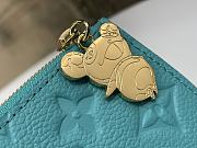 Louis Vuitton LV x TM Romy Card Holder Blue 12x8cm - 2