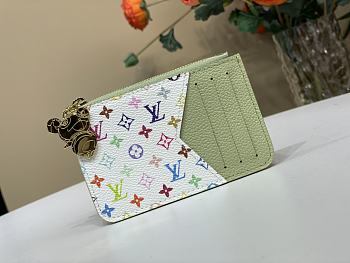 Louis Vuitton LV x TM Romy Card Holder Green 12x8cm