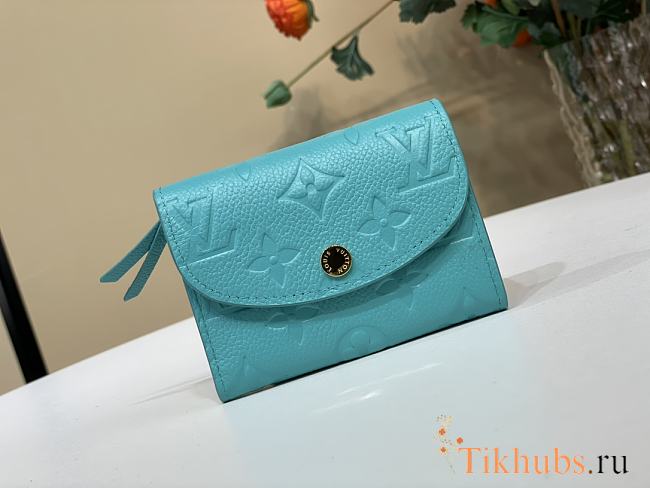 Louis Vuitton LV x TM Rosalie Coin Purse Blue 11x8x2.5cm - 1