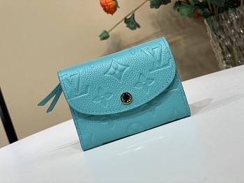 Louis Vuitton LV x TM Rosalie Coin Purse Blue 11x8x2.5cm