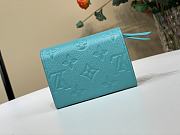 Louis Vuitton LV x TM Rosalie Coin Purse Blue 11x8x2.5cm - 4
