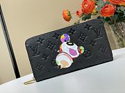 Louis Vuitton LV × TM Zippy Wallet Black 19.5x10.5x2.5cm - 1