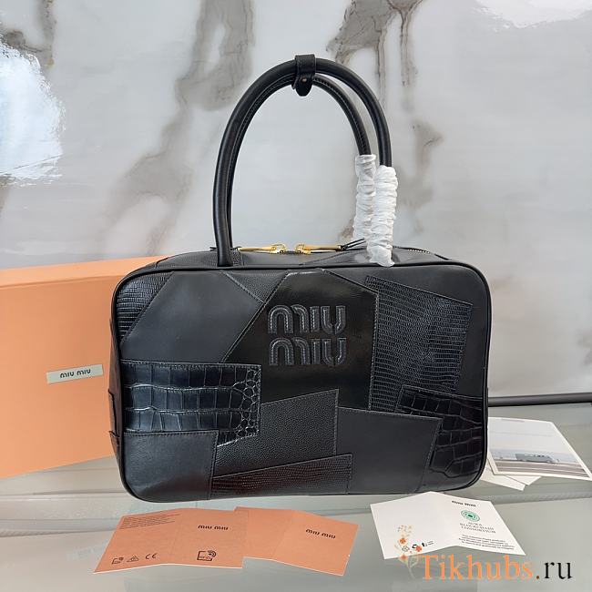 Miu Miu Leather Patchwork Top-handle Bag 34x23x12cm - 1