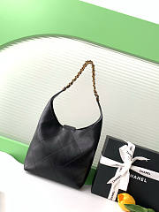 Chanel Small Hobo Bag Black 27x23x21cm - 5