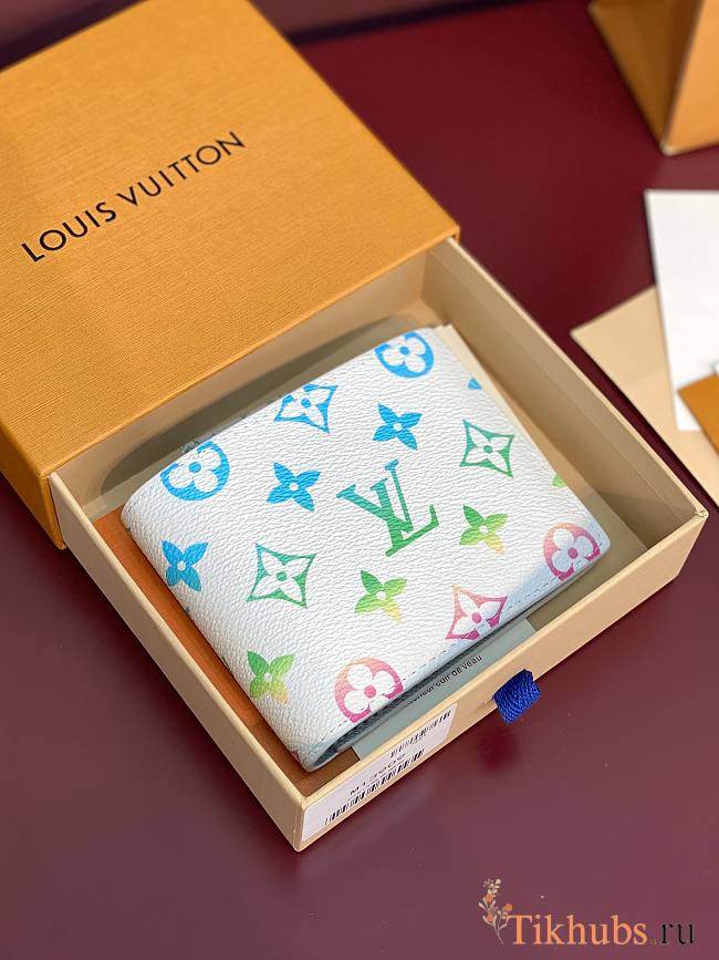 Louis Vuitton LV Multiple Wallet White 11.5x9x1.5cm - 1