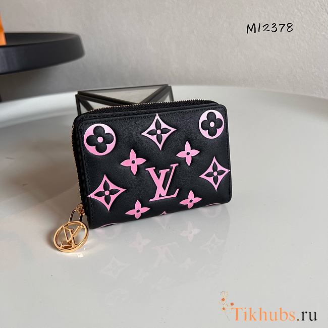 Louis Vuitton LV Lou Wallet Black/Pink 11.5x8.5x2.2cm - 1