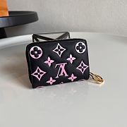 Louis Vuitton LV Lou Wallet Black/Pink 11.5x8.5x2.2cm - 3