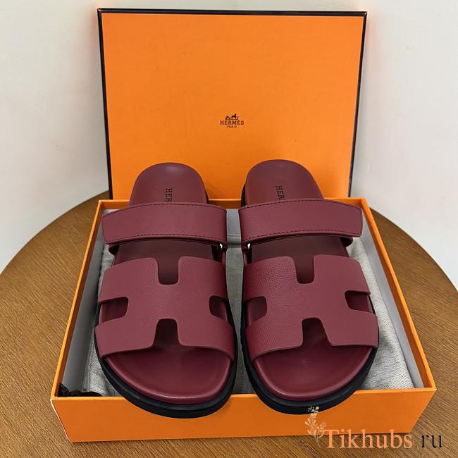 Hermes Chypre Sandal Red Wine - 1