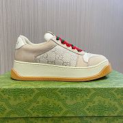 Gucci Screener GG Leather-trimmed Canvas Sneakers - 1