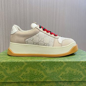 Gucci Screener GG Leather-trimmed Canvas Sneakers