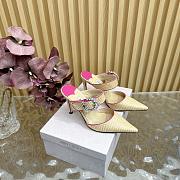 Jimmy Choo Exclusive Raffia Mules Natural 8.5cm - 1
