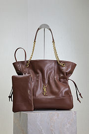 YSL Jamie 4.3 Pochon Bag Brown 35x35x10cm - 1