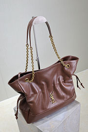 YSL Jamie 4.3 Pochon Bag Brown 35x35x10cm - 2