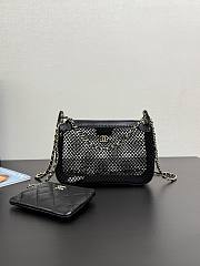Chanel Clutch With Chain Mesh Lambskin Black 20x13x4.5cm - 1