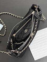 Chanel Clutch With Chain Mesh Lambskin Black 20x13x4.5cm - 6