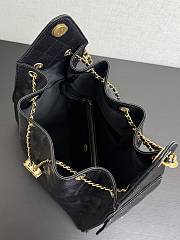 Chanel Medium 25C Hobo Bag Black Caviar Gold 40x30x15cm - 6
