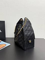 Chanel Medium 25C Hobo Bag Black Caviar Gold 40x30x15cm - 5
