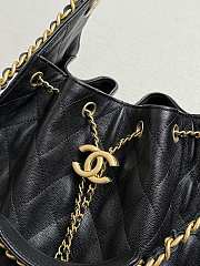 Chanel Medium 25C Hobo Bag Black Caviar Gold 40x30x15cm - 2