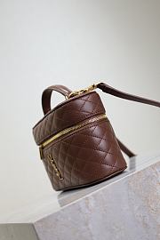 YSL Gaby Mini Vanity Bag Brown 18x11x6.5cm - 6