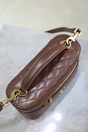 YSL Gaby Mini Vanity Bag Brown 18x11x6.5cm - 5