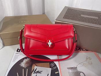 Bvlgari Serpenti Bag Forever East-West Red 22cm