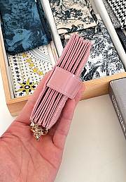 Dior Lady Jasmine Card Holder Pink Patent 10.5cm - 2