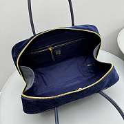 Miu Miu Beau Corduroy Top-handle Bag Blue 34x20x10cm - 4