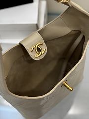 Chanel Large Hobo Bag Beige 37x30x14cm - 6