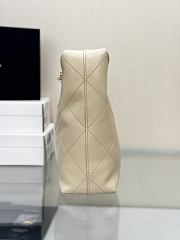 Chanel Large Hobo Bag Beige 37x30x14cm - 5