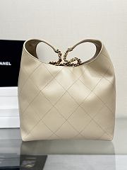 Chanel Large Hobo Bag Beige 37x30x14cm - 2
