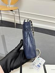 Chanel Nano 31 Bag Leather Navy Blue 20.5x17.5cm - 5