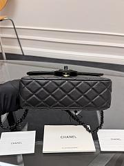Chanel Top Handle Black Lambskin 20x6x12.5cm - 5