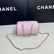 Chanel 25P Clutch With Chain Black Pink 18.5x11.5x11cm - 1